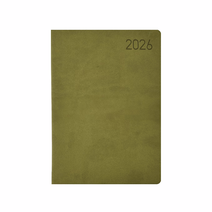 Határidőnapló TOPTIMER Madeira M021 A/5 napi fehér lapos zöld-zöld 2026.