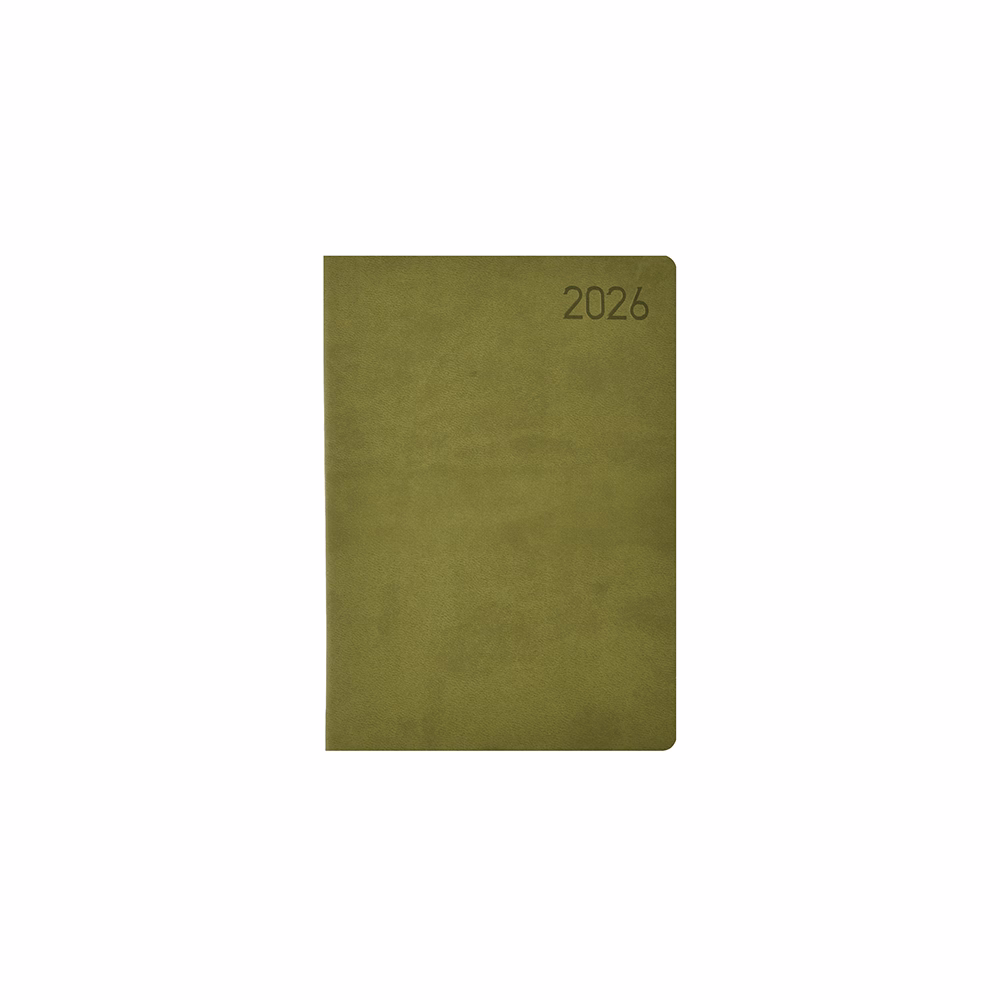 Határidőnapló TOPTIMER Madeira M021 A/5 napi fehér lapos zöld-zöld 2026.