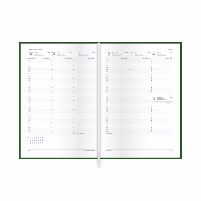 Határidőnapló TOPTIMER Traditional T010 A/4 heti fehér lapos kék 2026. Határidőnapló TOPTIMER Traditional T010 A/4 heti fehér lapos kék 2026.