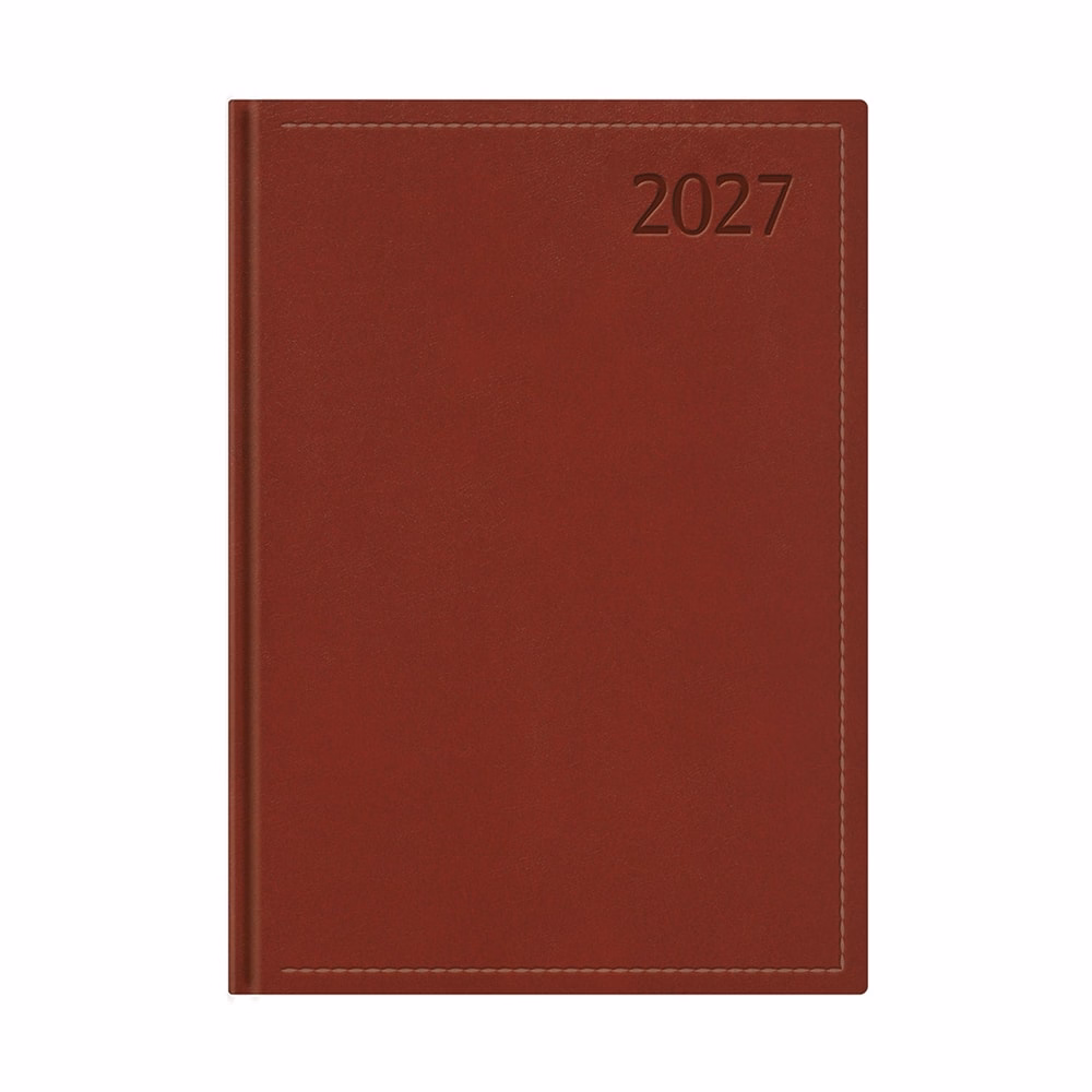 Határidőnapló TOPTIMER Traditional T011 B/5 heti fehér lapos bordó 2027