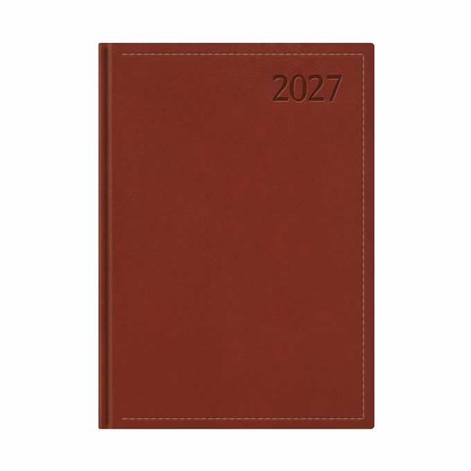 Határidőnapló TOPTIMER Traditional T011 B/5 heti fehér lapos bordó 2027