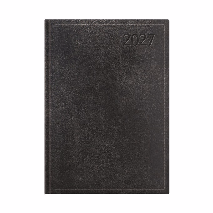 Határidőnapló TOPTIMER Traditional T011 B/5 heti fehér lapos fekete 2027
