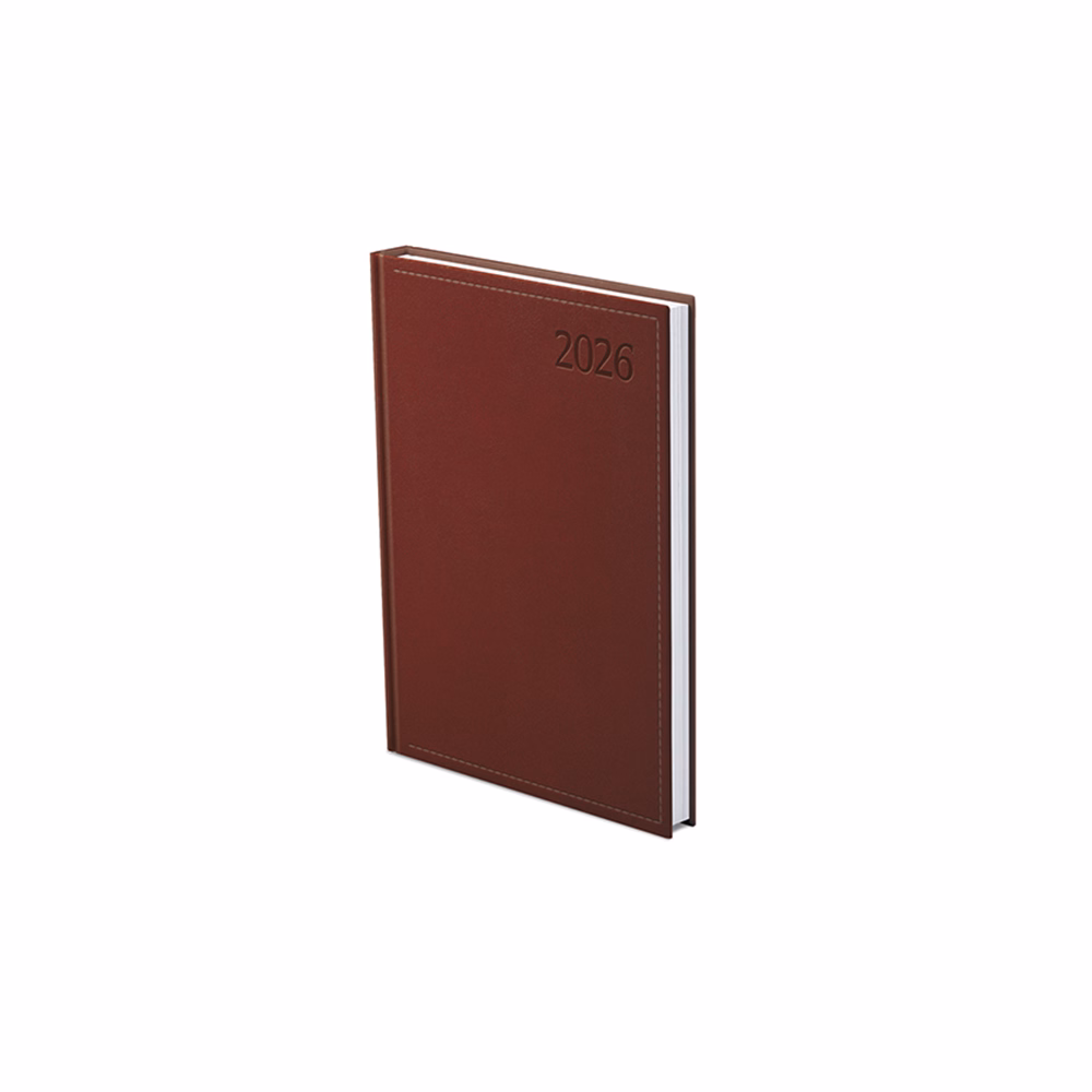 Határidőnapló TOPTIMER Traditional T012 B/6 heti fehér lapos bordó 2026.