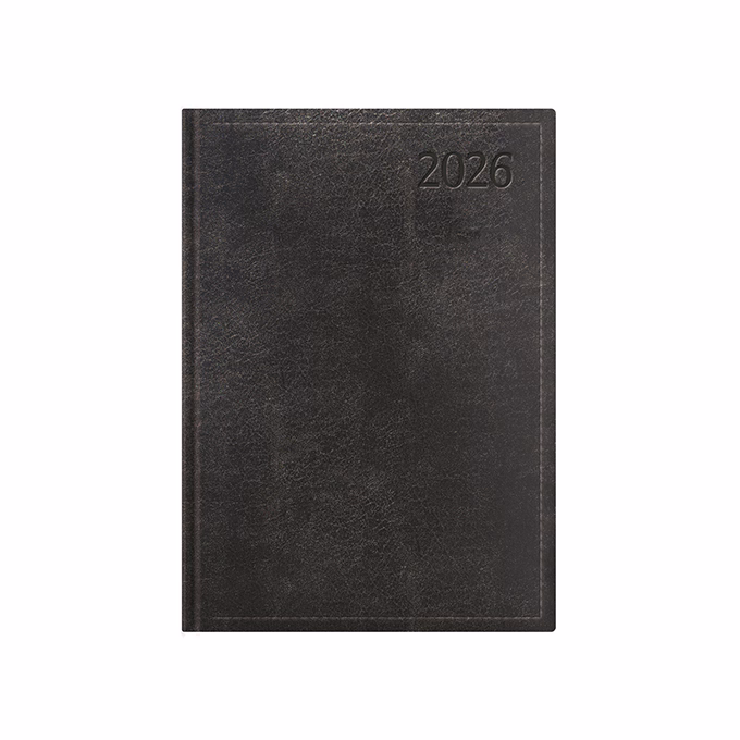 Határidőnapló TOPTIMER Traditional T012 B/6 heti fehér lapos fekete 2026.