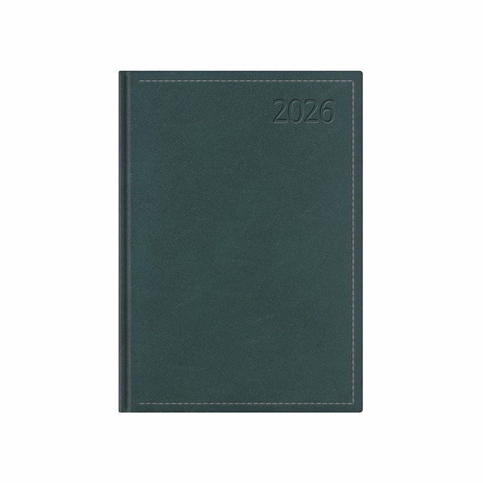 Határidőnapló TOPTIMER Traditional T012 B/6 heti fehér lapos zöld 2026.