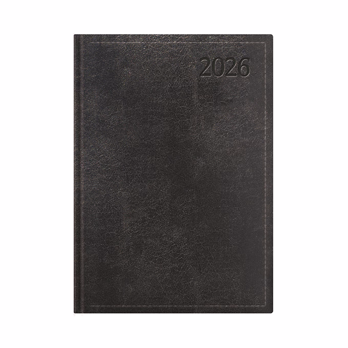 Határidőnapló TOPTIMER Traditional T015 A/5 heti fehér lapos fekete 2026.
