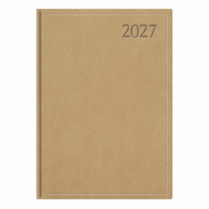 Határidőnapló TOPTIMER Traditional T015 A/5 heti fehér lapos bézs 2027
