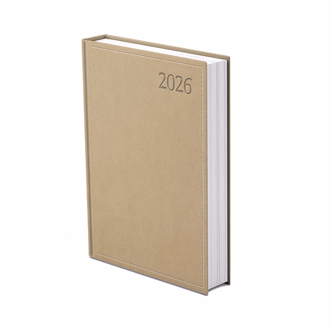 Határidőnapló TOPTIMER Traditional T020 B/5 napi fehér lapos bézs 2026.