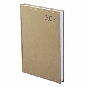 Határidőnapló TOPTIMER Traditional T020 B/5 napi fehér lapos bézs 2027