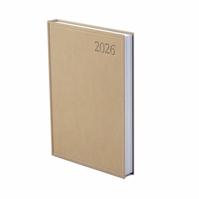 Határidőnapló TOPTIMER Traditional T021 A/5 napi fehér lapos bézs 2026.