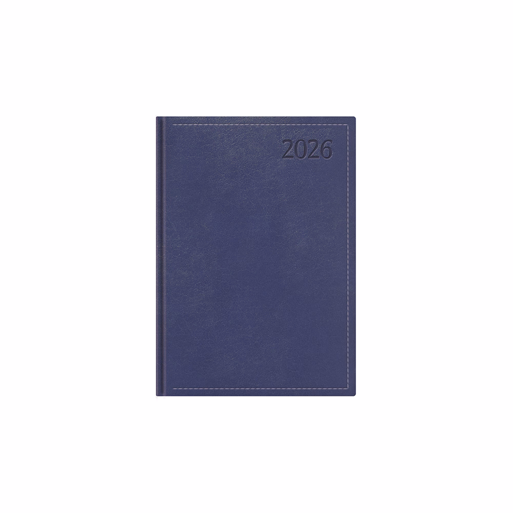 Határidőnapló TOPTIMER Traditional T021 A/5 napi fehér lapos kék 2026.