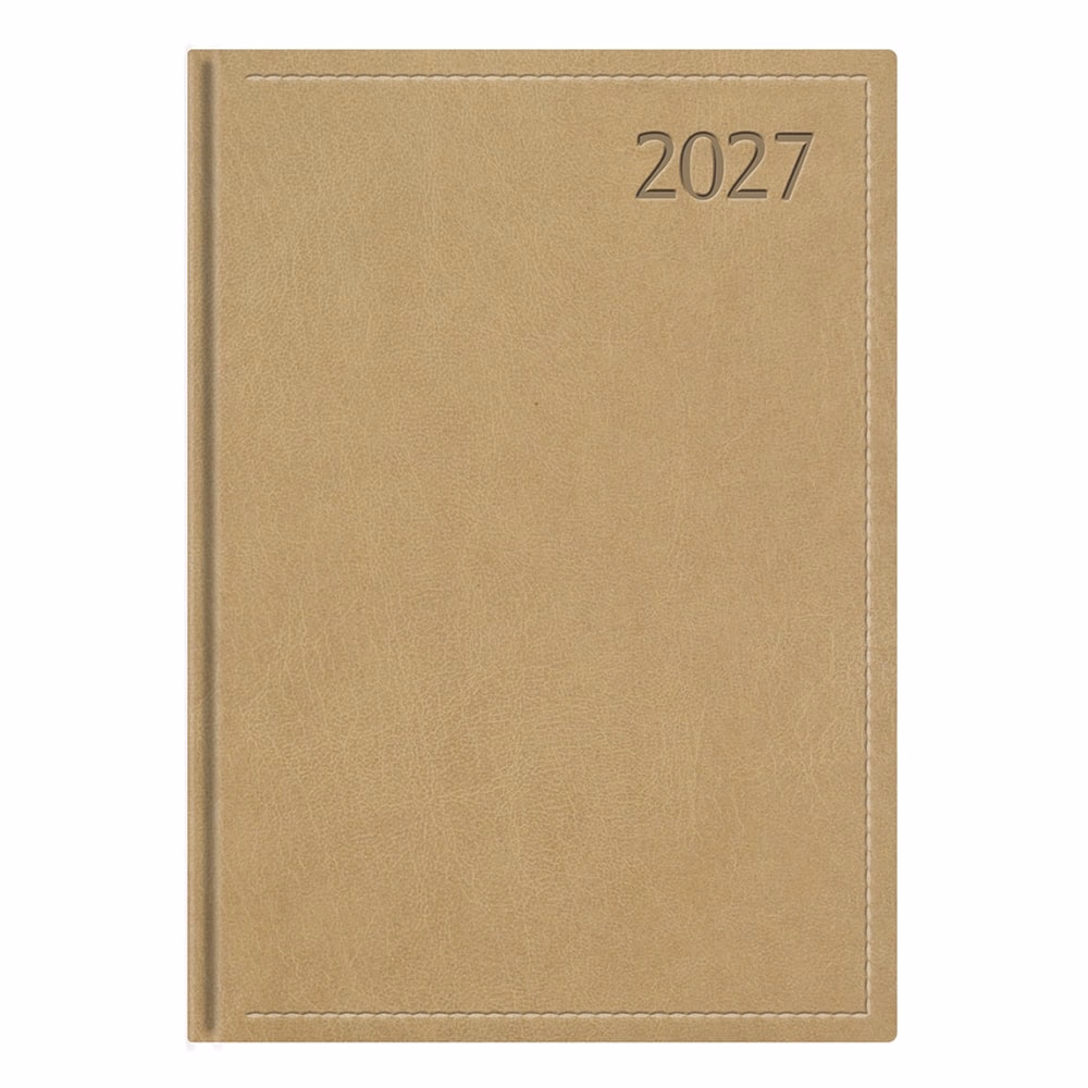 Határidőnapló TOPTIMER Traditional T021 A/5 napi fehér lapos bézs 2027