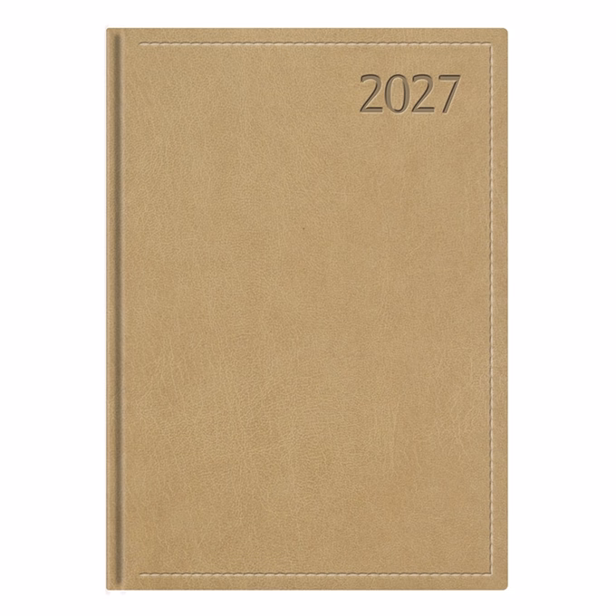 Határidőnapló TOPTIMER Traditional T021 A/5 napi fehér lapos bézs 2027
