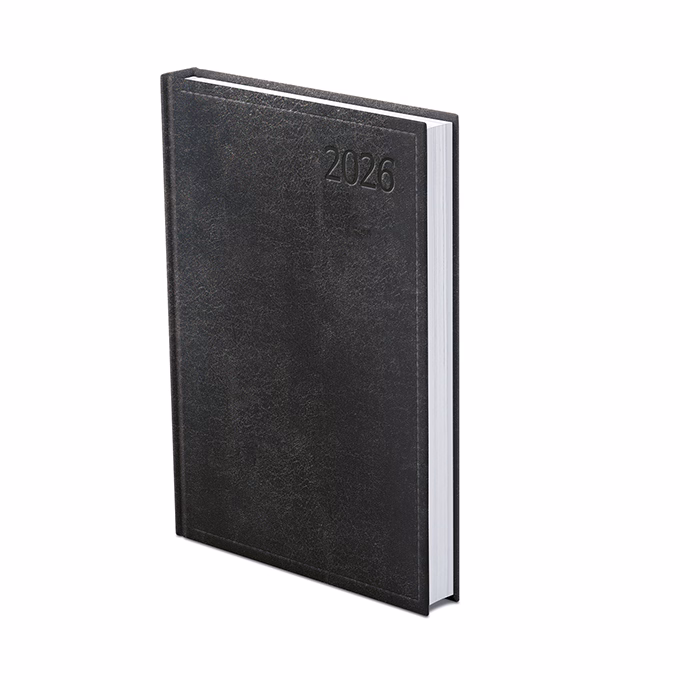 Határidőnapló TOPTIMER Traditional T022 B/6 napi fehér lapos fekete 2026.