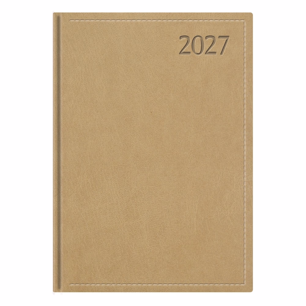 Határidőnapló TOPTIMER Traditional T022 B/6 napi fehér lapos bézs 2027