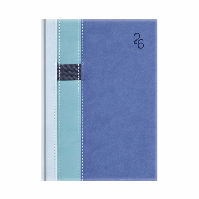 Határidőnapló TOPTIMER Vario V012 B/6 heti fehér lapos világoskék-türkiz-kék 2026.