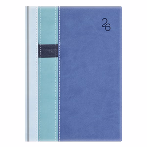 Határidőnapló TOPTIMER Vario V021 A/5 napi fehér lapos világoskék-türkiz-kék 2026.