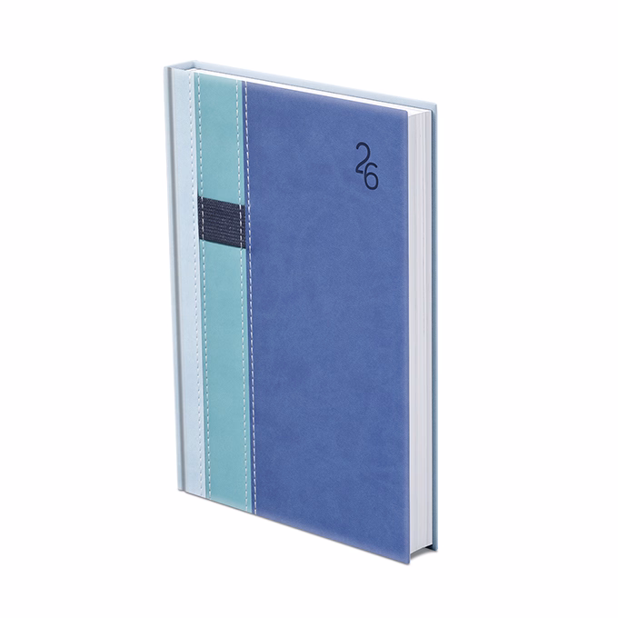 Határidőnapló TOPTIMER Vario V021 A/5 napi fehér lapos világoskék-türkiz-kék 2026.