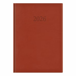 Határidőnapló TOPTIMER Wide W024 A/4 napi fehér lapos bordó 2026.