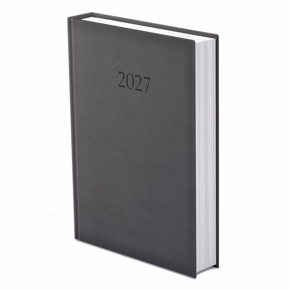 Határidőnapló TOPTIMER Wide W024 A/4 napi fehér lapos fekete 2027