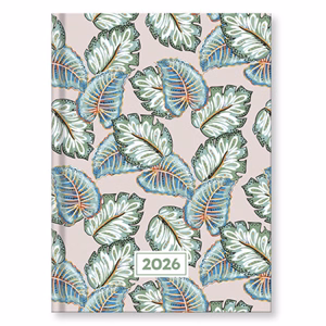 Határidőnapló VECTRALINE Color flexi leaves B/6 napi fehér lapos 2026.