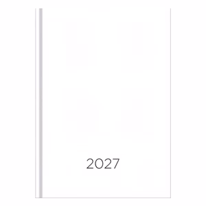 Határidőnapló VECTRALINE Monocolor fehér A/5 napi fehér lapos 2027