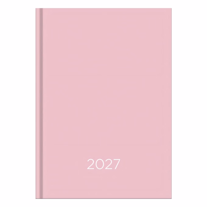 Határidőnapló VECTRALINE Monocolor rózsaszín A/5 heti fehér lapos 2027