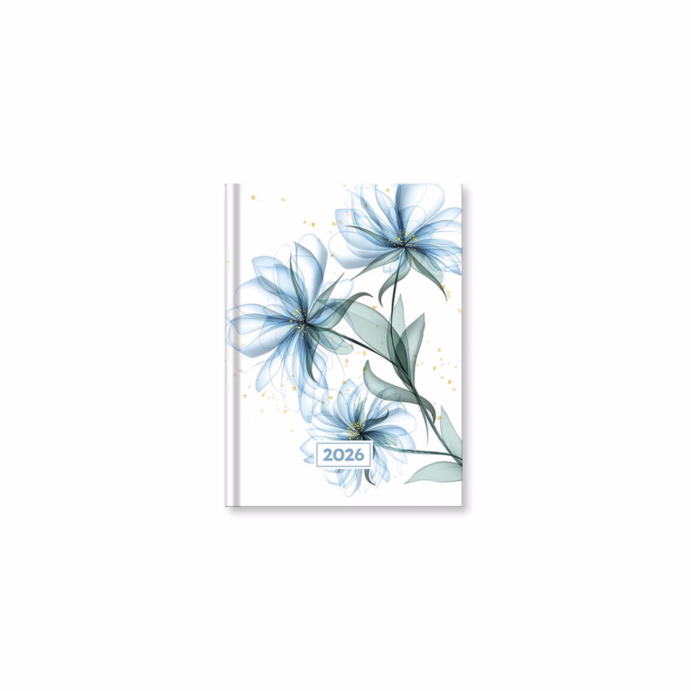 Határidőnapló VECTRALINE Mystic Blue secret B/6 napi fehér lapos 2026.