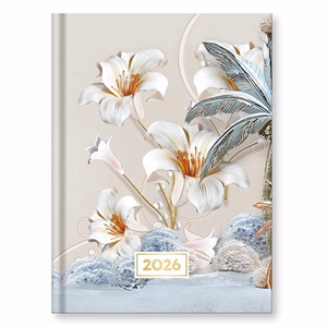 Határidőnapló VECTRALINE Spirit Sp-01 B/6 napi fehér lapos 2026.