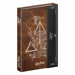 Határidőnapló REALSYSTEM 110x160mm heti sárga lapos márneses záródású Harry Potter 2027