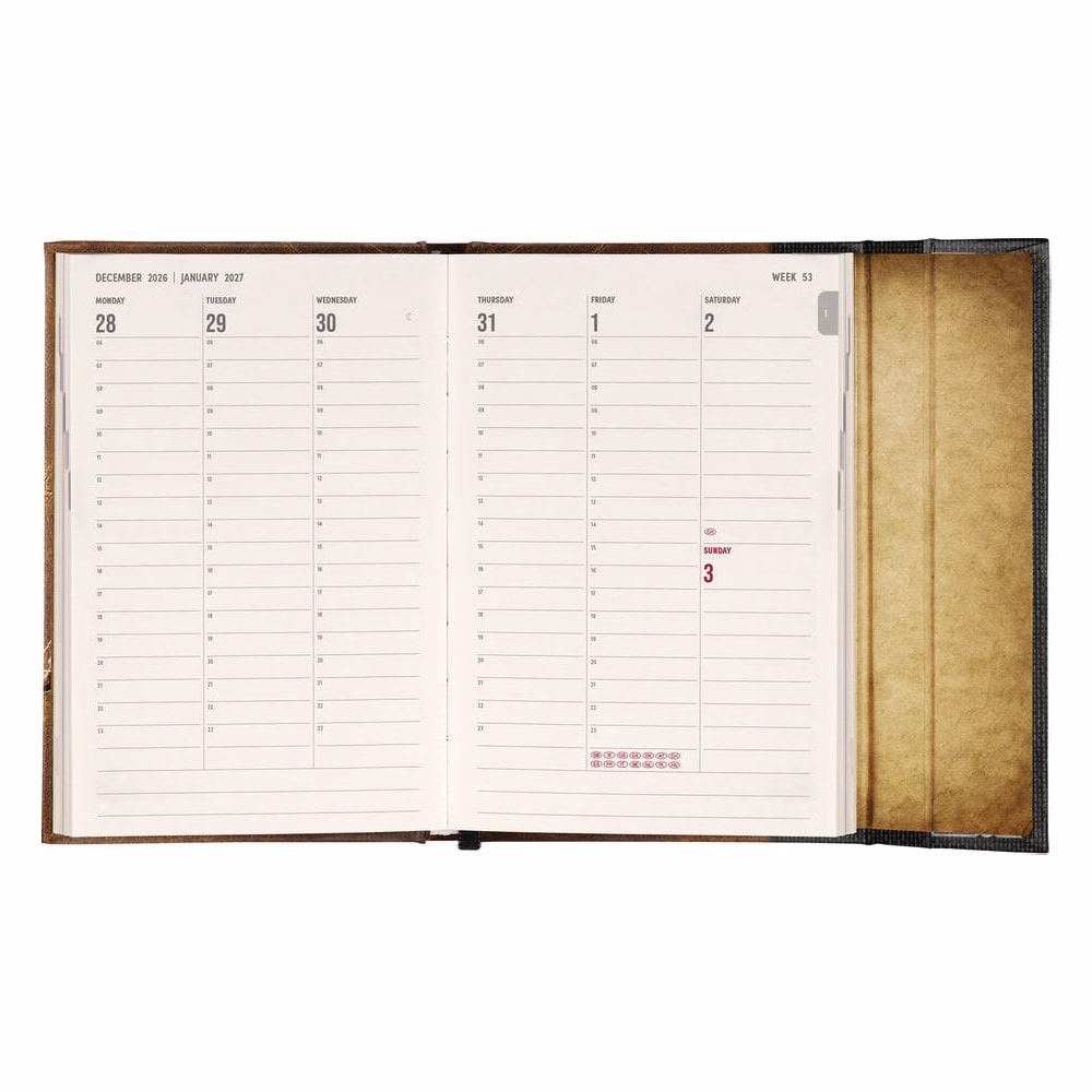 Határidőnapló REALSYSTEM 110x160mm heti sárga lapos márneses záródású Harry Potter 2027