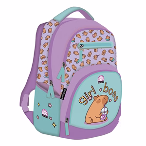 Hátizsák LIZZYSULI Active+ 1-4.osztályos Lolloipop Capybara