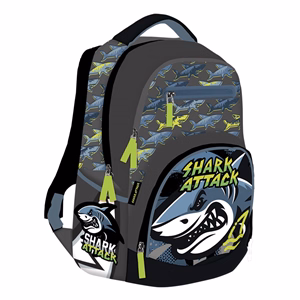 Hátizsák LIZZYSULI Active+ 1-4.osztályos Shark Attack