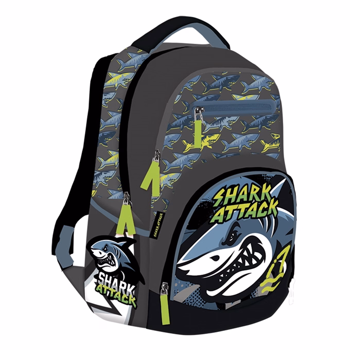 Hátizsák LIZZYSULI Active+ 1-4.osztályos Shark Attack