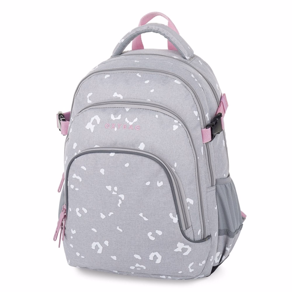 Hátizsák OXY Scooler Grey Geometric