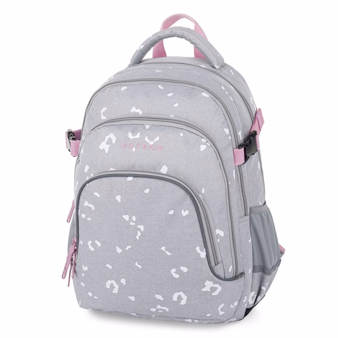 Hátizsák OXY Scooler Grey Geometric