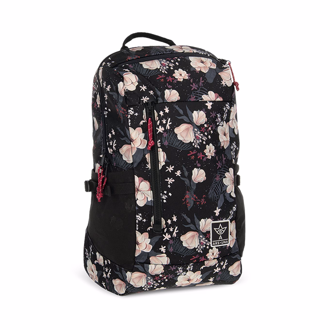 Hátizsák iskolai ARS UNA AU-17 Flowery Black
