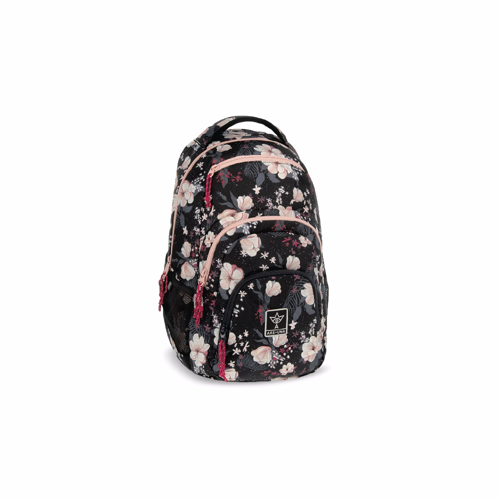 Hátizsák iskolai ARS UNA AU-2 Flowery Black