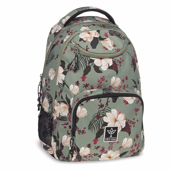 Hátizsák iskolai ARS UNA AU-6 Flowery Green 5535