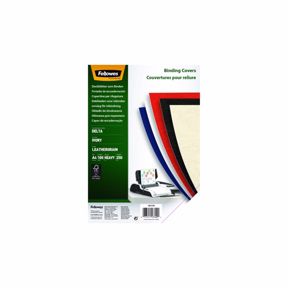 Hátlap FELLOWES Delta A/4 250 g matt elefántcsont 100/csom