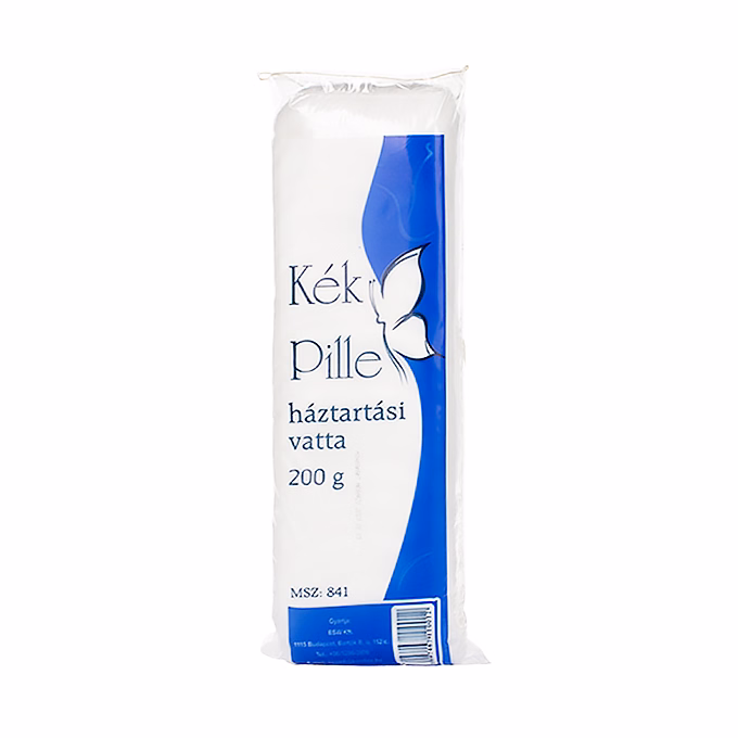 Háztartási vatta KÉK PILLE 100% pamut 200 g