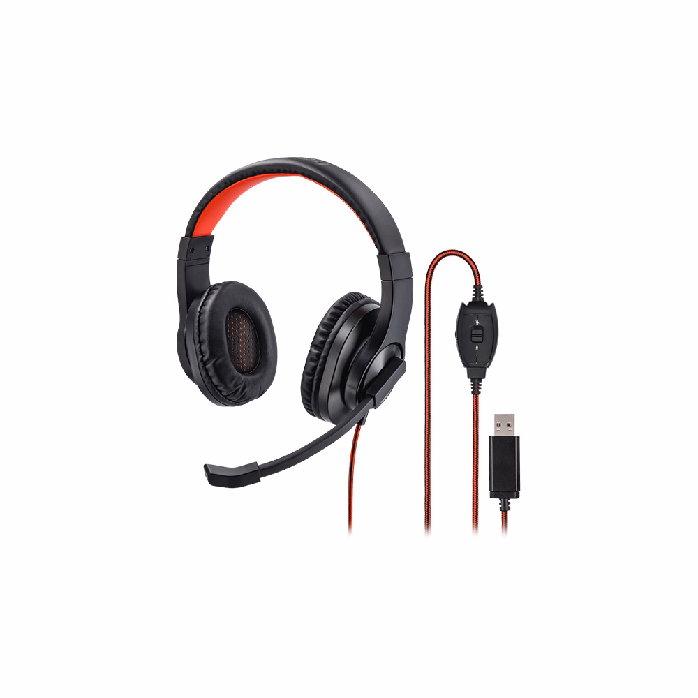 Headset vezetékes HAMA HS-USB400 fekete