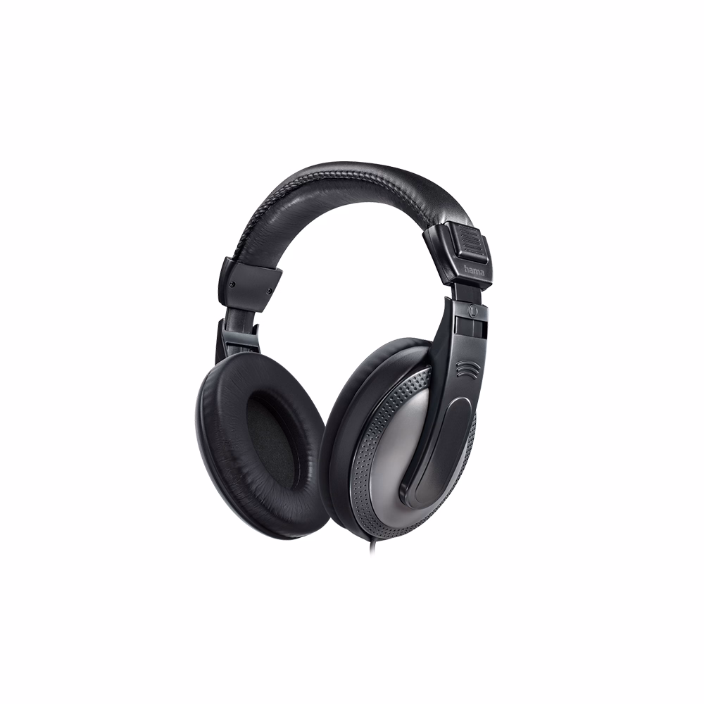 Headset vezetékes HAMA Shell TV sztereó jack fekete/ezüst