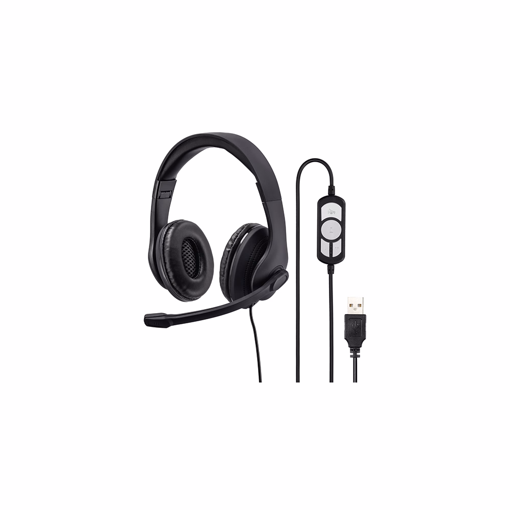Headset vezetékes HAMA USB-300 fekete