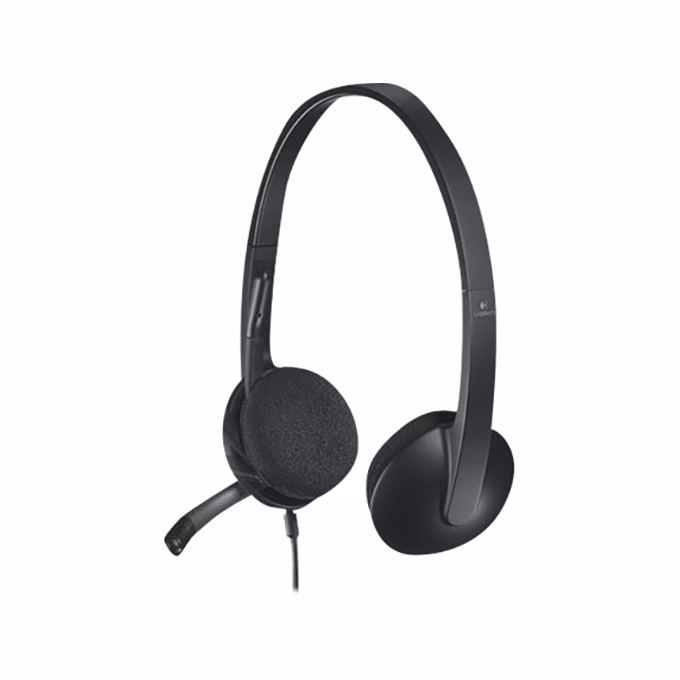 Headset vezetékes LOGITECH H340 USB fekete