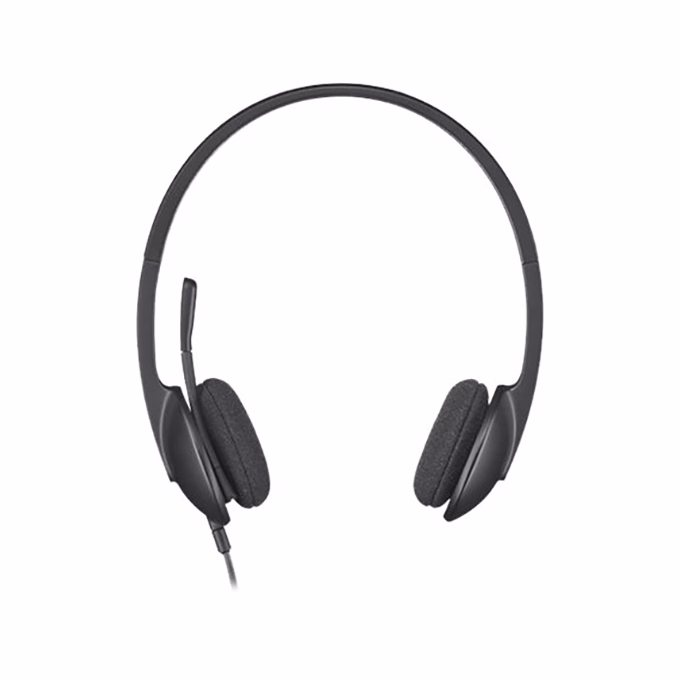 Headset vezetékes LOGITECH H340 USB fekete