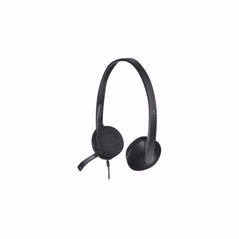 Headset vezetékes LOGITECH H340 USB fekete