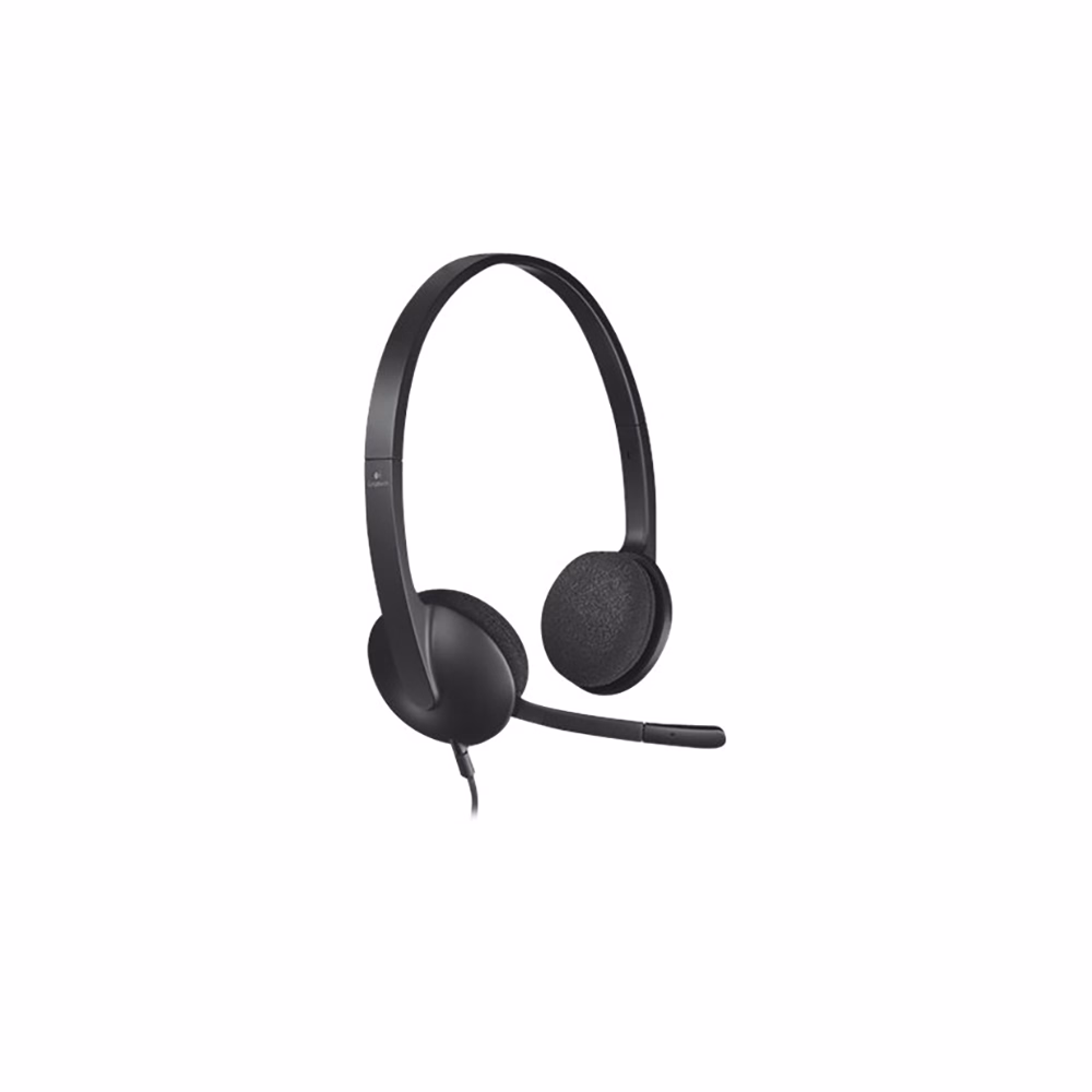 Headset vezetékes LOGITECH H340 USB fekete