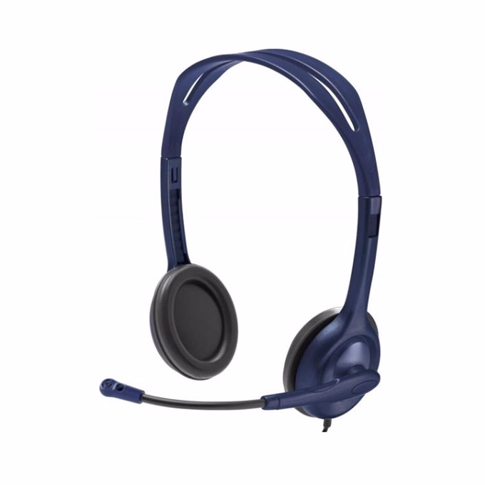 Headset vezetékes LOGITECH School Jack Sztereo OEM kék