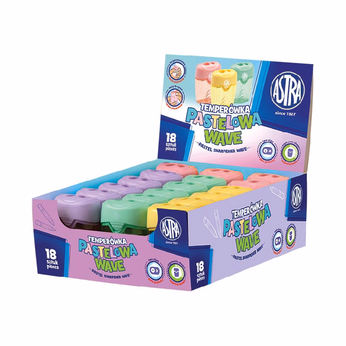 Hegyező ASTRA pasztell 2 lyukú tartályos Hegyező ASTRA pasztell 2 lyukú tartályos
